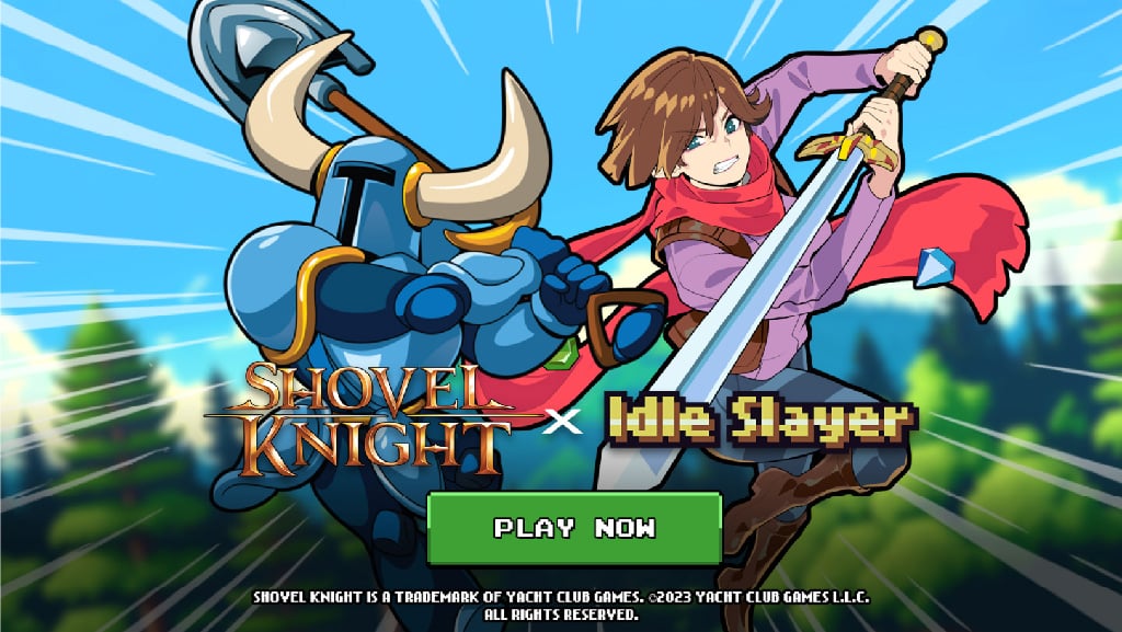 Idle Slayer X Shovel knight Collaboration Event